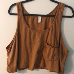 American apparel crop tank